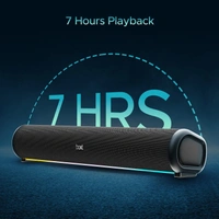 boAt Aavante Bar 950 Bluetooth Soundbar w/ 40W Signature Sound,RGB,Dual Passive Radiators, Up to 7 hrs Playback, Free Music Streaming on JioSaavn, Bluetooth Sound Bar, Soundbar Speaker (Premium Black) - BAR 950 40W