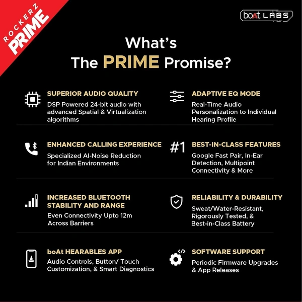 boAt Boat Rockerz 210 ANC Bluetooth in Ear Neckband w/Spatial Audio, 30dB ANC, AI-ENx Technology, 40hrs Playback, EQ Modes, 13 mm Drivers, Dual Pairing & Fast Pair - Rockerz 210 ANC