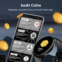 boAt Lunar Orb w/ 1.45" (3.6 cm) AMOLED Display, BT Calling, DIY Watch Face Studio, Coins, Crest App Health Ecosystem, Live Cricket & Football Scores, IP67, Smart Watch for Men & Women - ORBIT
