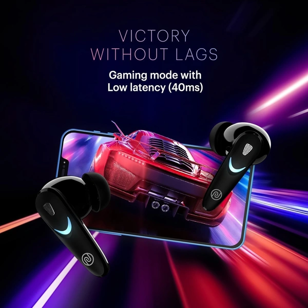 Noise Newly Launched Buds Combat X in Ear Truly Wireless Gaming Earbuds with 40Ms Low Latency, 60H of Playtime, Spatial Audio, RGB Lights,Instacharge(10 Min=180 Min),10Mm Driver,Bt V5.3 - COMBAT X