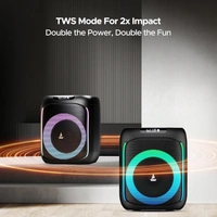 Boat Partypal 185 Speaker with 50 W Signature Sound, Up to 6 hrs Playtime, TWS Mode, Bluetooth v5.0, AUX Port, & USB Type-C Port - PARTYPAL 185