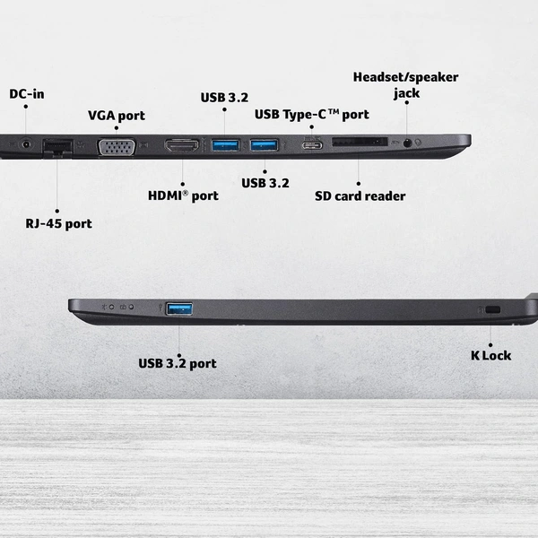 Acer Laptop TMP214-53(Ci5-1135G7/16GB/512 SSD/Dos/16L) - 35.56 cm (14 Inch), Black, Core i5, 11th Gen, 512 GB, 16 GB, DDR4, 1135G7, up to 4.20 GHz, SSD, NO, Intel, Intel Integrated Iris Xe, Windows 11, Laptop, Power Adaptor, User Guide, Warranty Documents