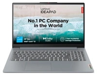 Lenovo LENOVO IDEAPAD SLIM 3 13-13TH(8GB/512GB)/Win11+MS/15") 82X700HMIN - 39.62 cm (15.6 Inch), Arctic Grey, Core i3, 13th Gen, 512 GB, 8GB, DDR4, 4.5 GHz, SSD, NO, Intel, Windows 11 Home, Laptop, Power Adaptor, User Guide, Warranty Documents