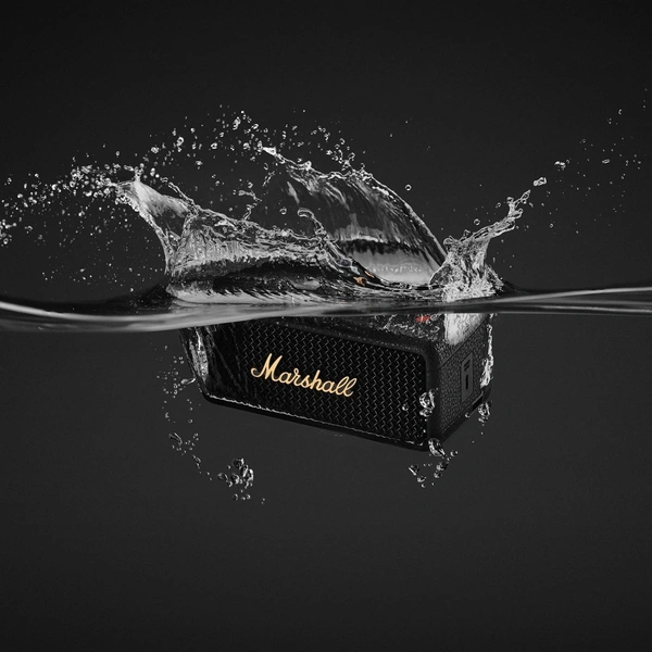 MARSHALL Marshall Emberton III Compact Portable Bluetooth Speaker with 32+ Hours of Playtime, (360° Sound), Dust & Waterproof (IP67) - EMBERTON 3