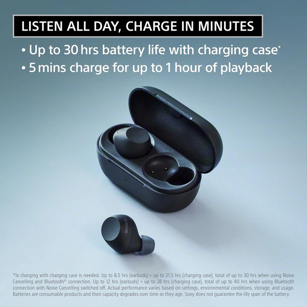 Sony Sony WF-C710N | Dual Noise Cancellation Wireless Bluetooth in Ear Earbuds | AI Call Quality | 40Hrs Battery W/O ANC | 30Hrs Battery with ANC - C710