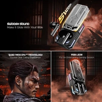 boAt Boat Immortal Katana Blade 2.0 TWS in Ear Earbuds, 70hrs Playback, IWP, Metal Glider & Gliding Blade Sound, 50 ms Low Latency Beast Mode, RGB LEDs, 4 Mics w/ENx & IPX4 Rating - KATANA BLADE 2.0