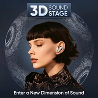 MIVI Mivi DuoPods i7 Earbuds - Step into The 3rd Dimension of Sound with 3D Soundstage, High Fidelity Drivers, Advanced Audio Codec for Lossless Audio, etc. - I7