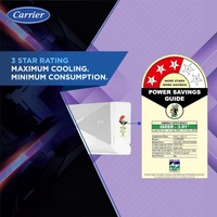 Carrier 1.5 Ton 3 Star X-Line LED Flexicool Inverter Split AC (Copper,Smart Energy Display, Convertible 6-in-1,Dual Filtration with HD & PM 2.5 Filter, XCEL LUMO EXI, CAI18CL3R34F0,White) - XCELLUMOEXI