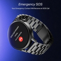 boAt Boat Lunar Discovery Pro, 1.39" Display, Premium Metal Build, Round Dial, Emergency SOS, Functional Crown, Multiple Sports Modes, HR,SpO2 & Sleep Tracking, Smart Watch for Men & Women - DISCOVERY PRO