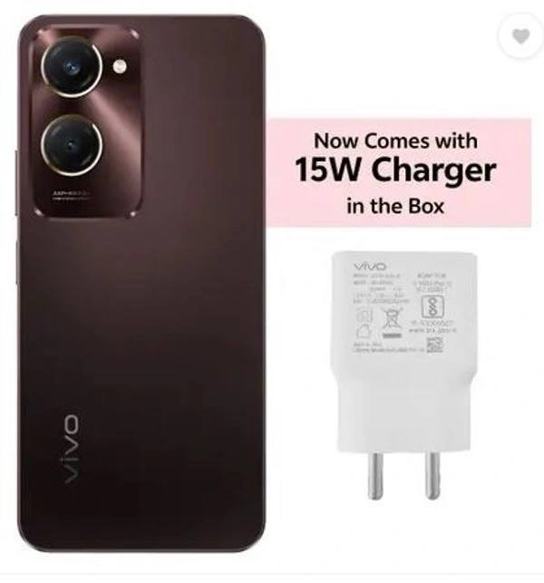 vivo Y28e 5G Charger in the Box (Vintage Red, 128 GB) (4 GB RAM)
