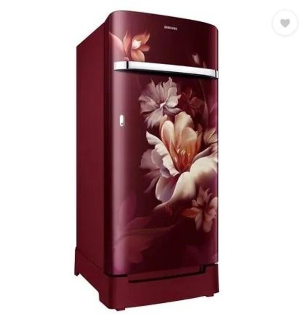 SAMSUNG 189 L Direct Cool Single Door 5 Star Refrigerator (Midnight Blossom Red, RR21C2H25RZ/HL)