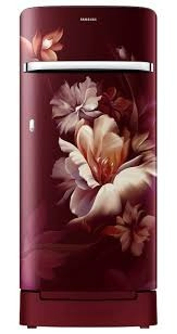 SAMSUNG 189 L Direct Cool Single Door 5 Star Refrigerator (Midnight Blossom Red, RR21C2H25RZ/HL)