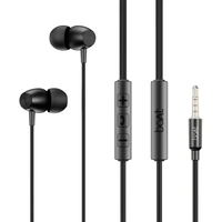 boAt Bassheads 55 Wired Earphones with 10mm Drivers, Metallic Buds, In-Line Mic & Lightweight Design - BASSHEAD 55