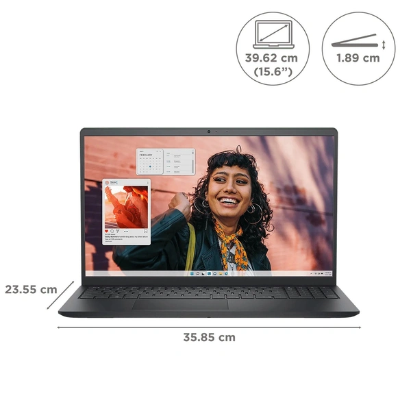 Dell DELL Inspiron 15 Intel Core i5 13th Gen Thin & Light Laptop (8GB, 512GB SSD, Windows 11 Home, 15.6 inch Full HD IPS Display, MS Office Home, Carbon Black, 1.62 KG) - 39.62 cm (15.6 Inch), Silver, Core i5, 13th Generation, 512 GB, 8 GB, DDR4, 1334U, 4.6 GHz, SSD, NO, Intel, Intel Integrated UHD, Windows 11 Home, Laptop, Power Adaptor, User Guide, Warranty Documents