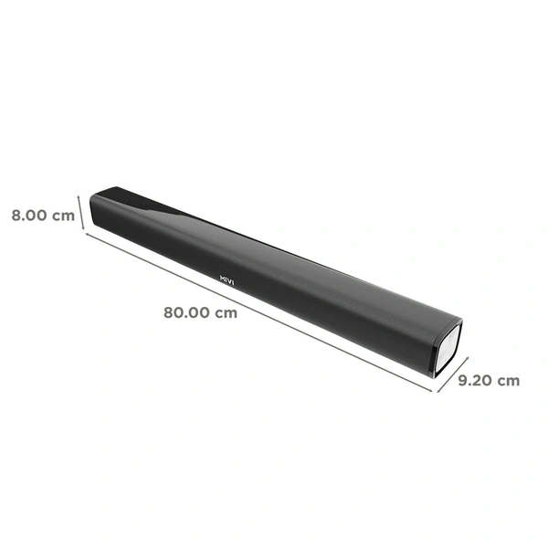 MIVI Fort R70 70W Bluetooth Soundbar with Remote (Cinematic Sound, 2.2 Channel, Black) - R70