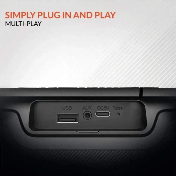 Reconnect Wireless Speaker Thump Plus, Bluetooth v5.0, 20 Watt power output, IPX5 Water Resistant, Multiple Connectivity, Super Bass, TWS Technology, RGB Ring Lights