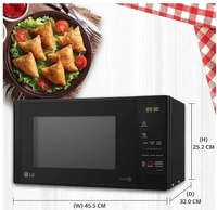 LG 20 L Solo Microwave Oven (MS2043DB, Black)