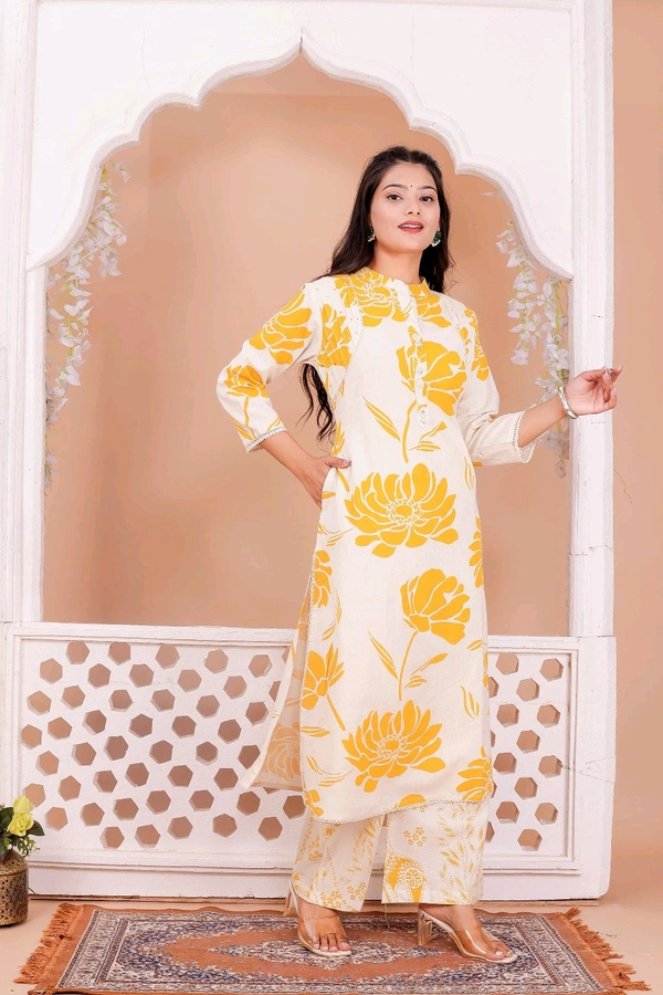 2 Piece Sunshine Bloom Kurti Set