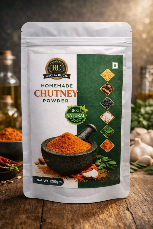 Homemade Chutney Powder Online| Pure Spices|Racha Ruchi - 250g
