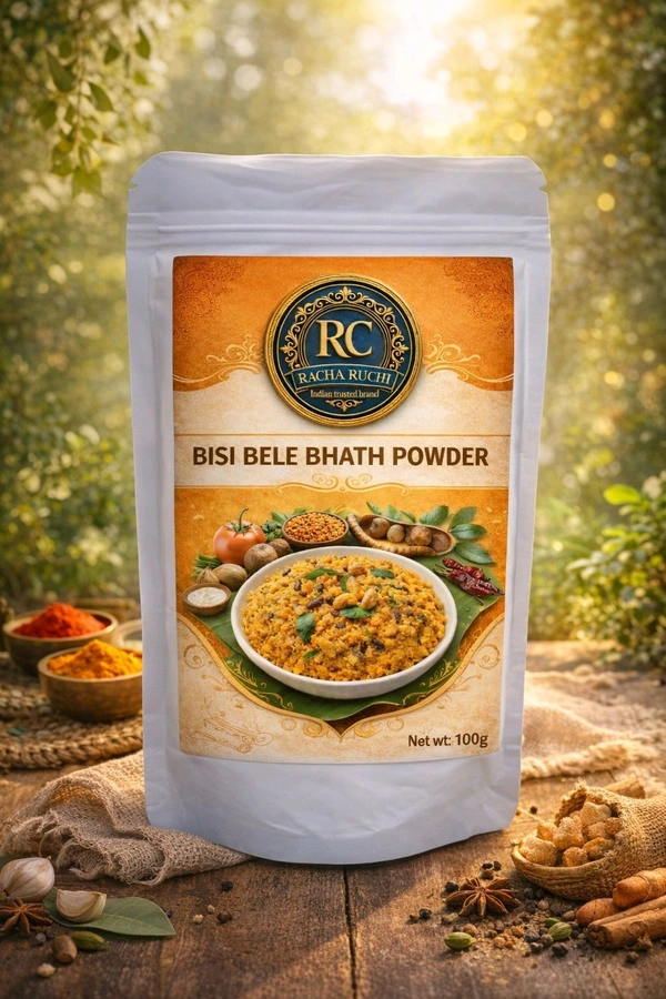 Homemade Bisi Bele Bhath Powder Online| Pure Spices|Racha Ruchi - 100g