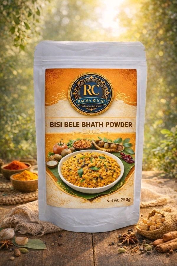 Homemade Bisi Bele Bhath Powder Online| Pure Spices|Racha Ruchi - 250g