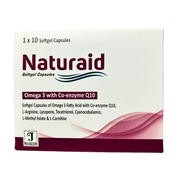 Naturaid Omega 3 with co-enzyme Q10 Softgel Capsules - 1x10