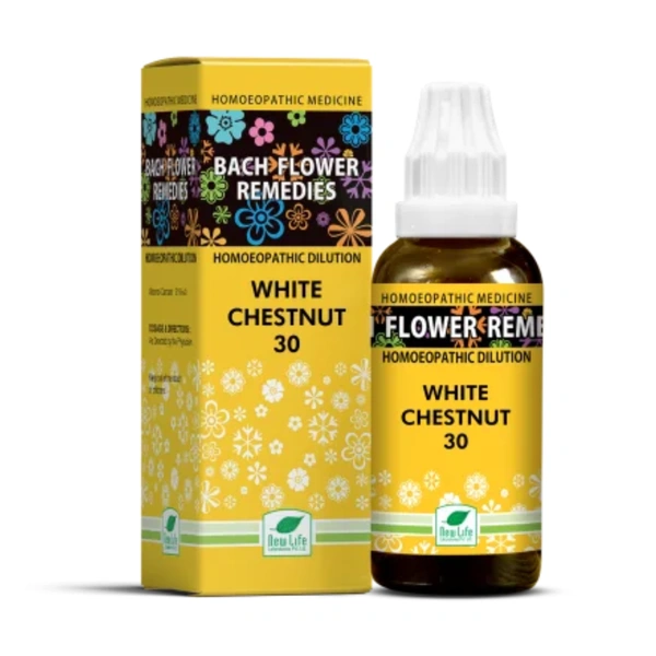 New Life Bach Flower White Chestnut 30 - Pack of 3