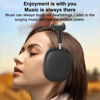 Stunner P9 Plus Max Wireless, Bluetooth 5.1 Over Ear Stereo Headphones - Mic, Ergonomic Adjustable Design, 24 Hours Battery Life, Hi-Fi Sound, Wireless Headset for Music and Calls (Black) - P9, Black