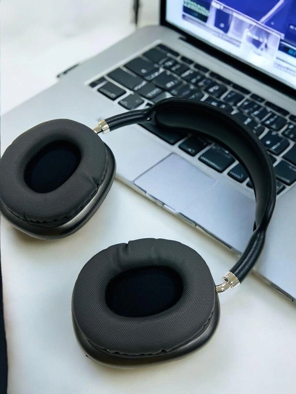 Stunner P9 Plus Max Wireless, Bluetooth 5.1 Over Ear Stereo Headphones - Mic, Ergonomic Adjustable Design, 24 Hours Battery Life, Hi-Fi Sound, Wireless Headset for Music and Calls (Black) - P9, Black