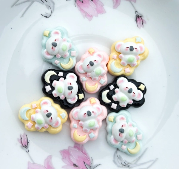 Sleepy Koala Charm (Hooks Inc) - Pink