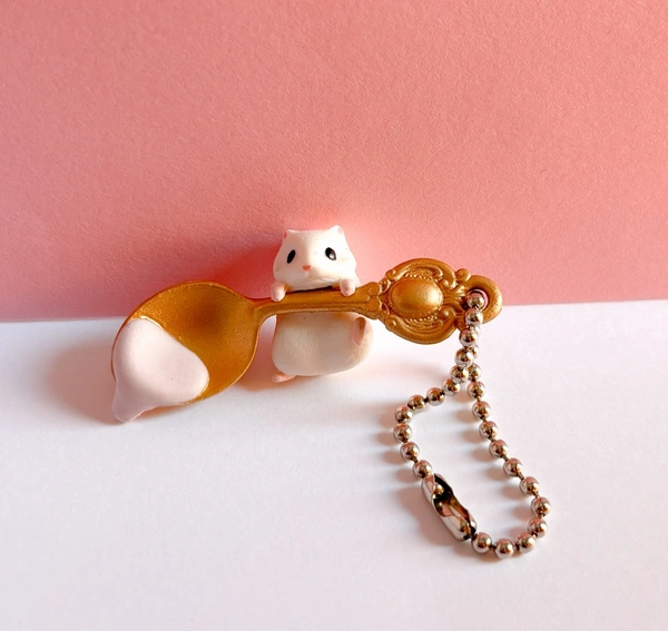 Authentic Gacha Mouse Keychain- B