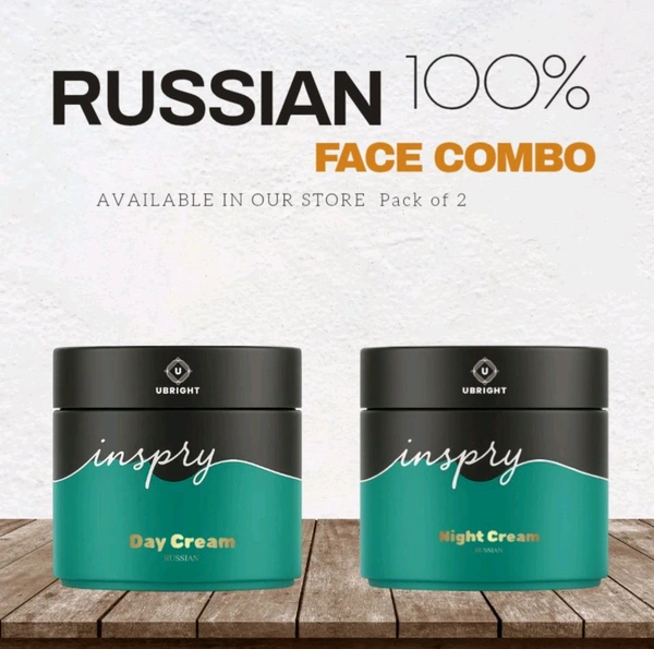 Russian Skin Whitning Product Combo [ Night Cream , Day Cream Pack Of 2 - 50 Gram