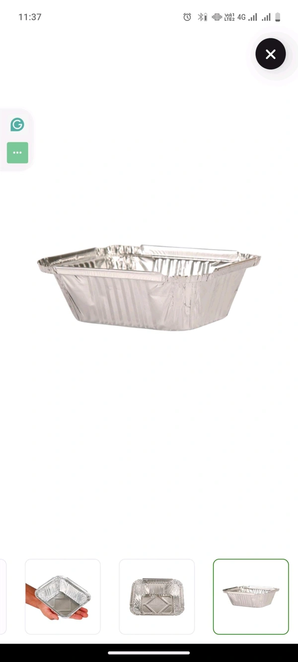 Silver Container With Lid - Mercury, 450 Ml