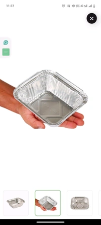 Silver Container With Lid - Mercury, 450 Ml