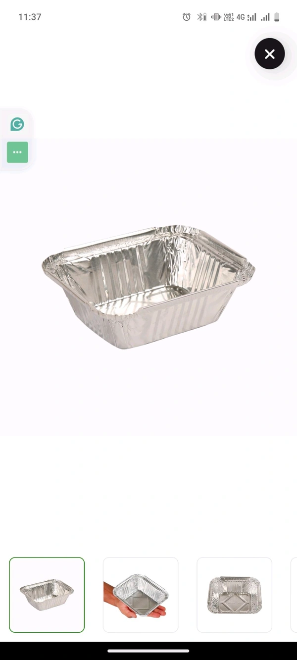 Silver Container With Lid - Mercury, 450 Ml