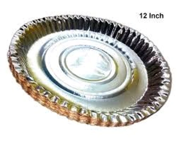 Paper Plate Round - Mercury, 5no