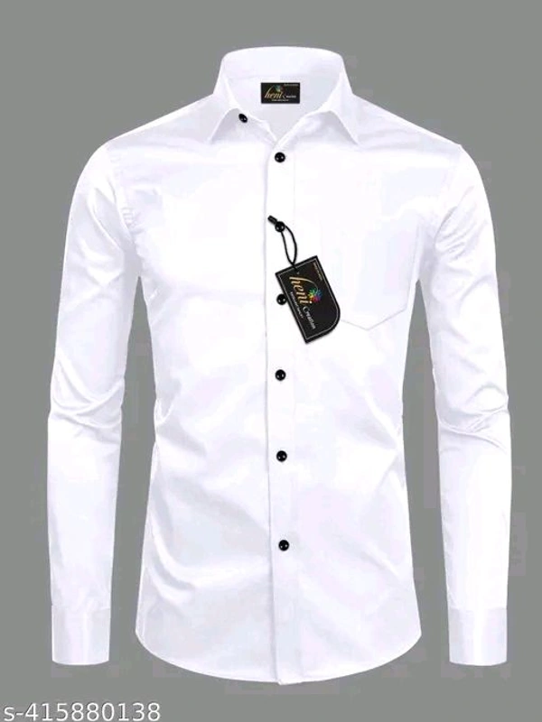 Solid Cotton Long Sleeve Men’s Shirt – Comfortable and Fashionable | Cotton Shirt | Solid Men’s Shirt | Long Sleeves | Fashionable Shirt | Men’s Casual Wear | Comfortable Shirt | Sizes M to XXL | Indian-made Shirt | Soft Cotton Shirt | Stylish Men’s Shirt*