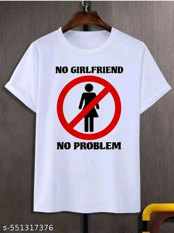 Men,s printed Typography round neck polyester white tshirt