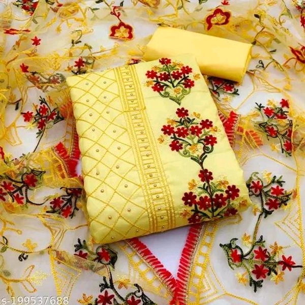 Attractive Women Cotton  Dress Materials *
Top Fabric: Cotton