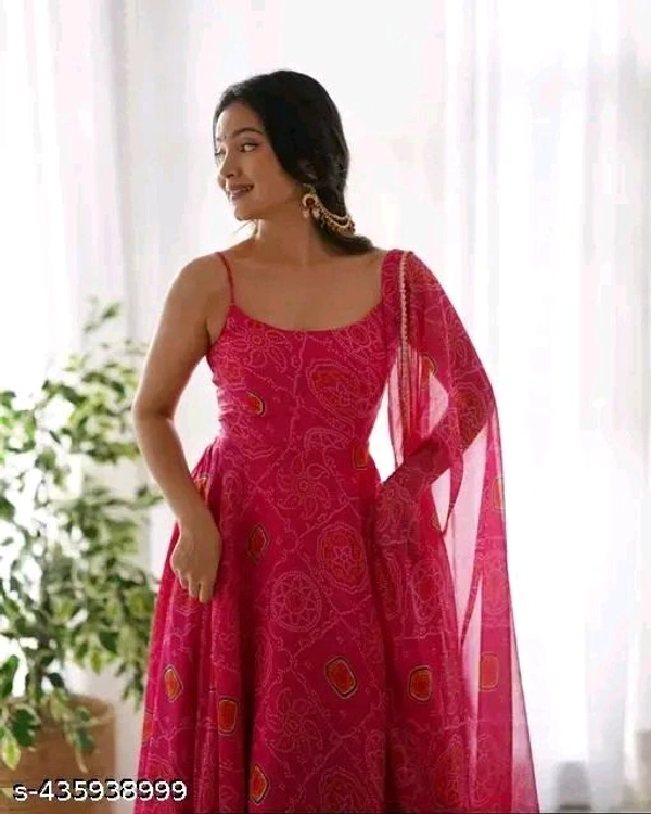 Anarkali Flared Sequin Embroidered