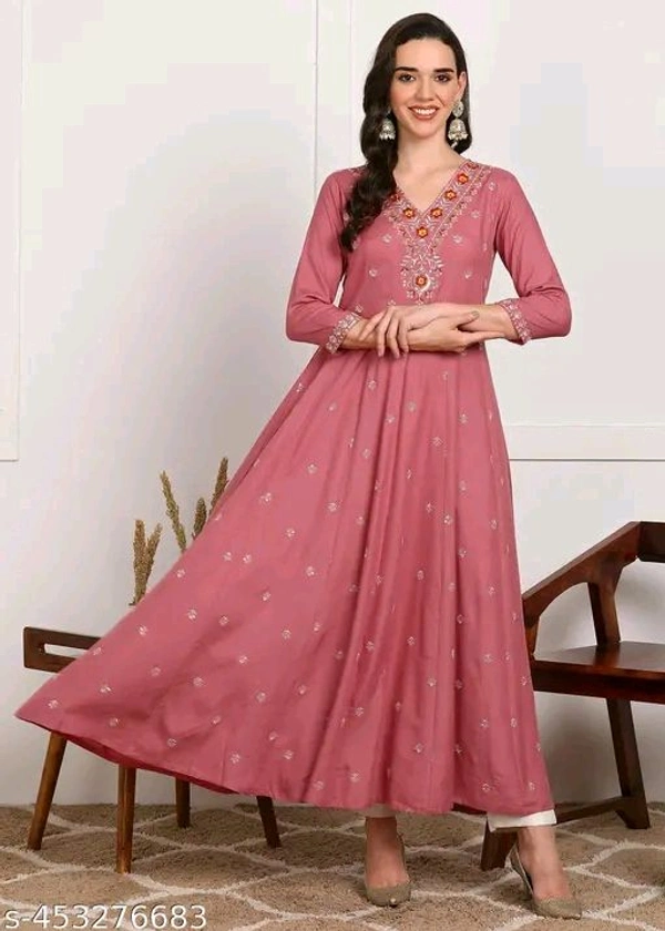 Anarkali Flared Sequin Embroidered