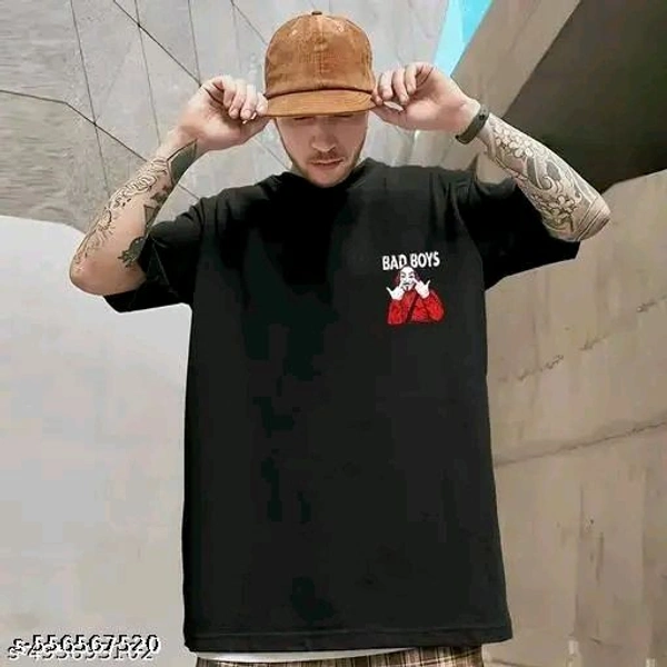 Men Cotton Blend Oversize Tshirts