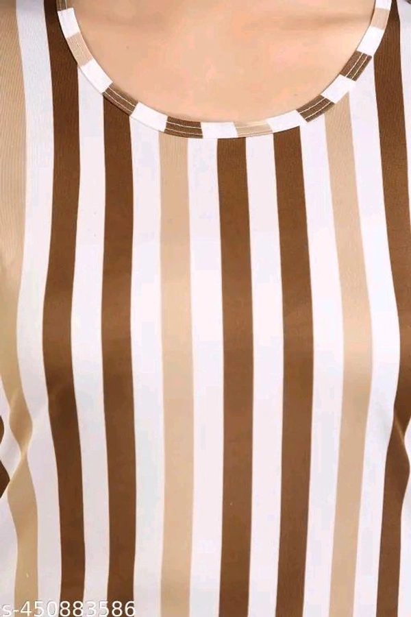 Trending striped printed round neck  top and pajama set,nightsuit set for womens and girls