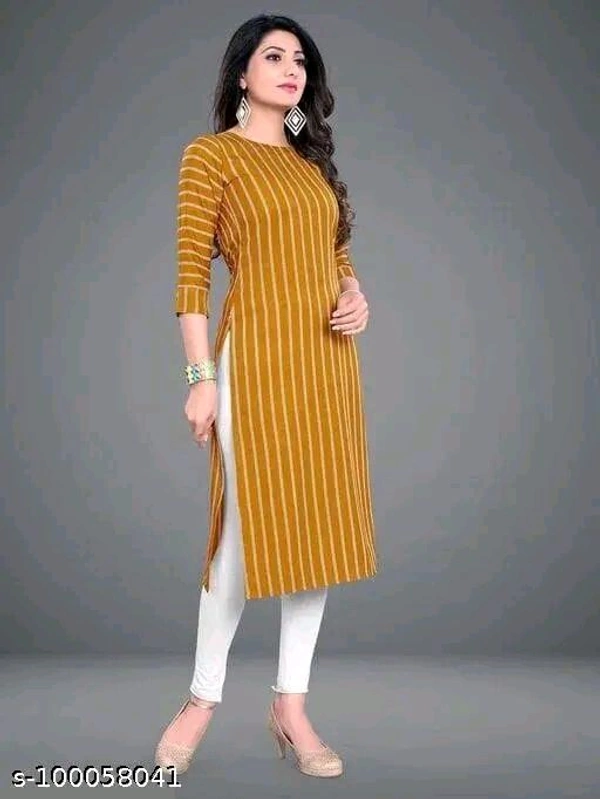 Women's American Crepe A-Line Readymade Kurti
