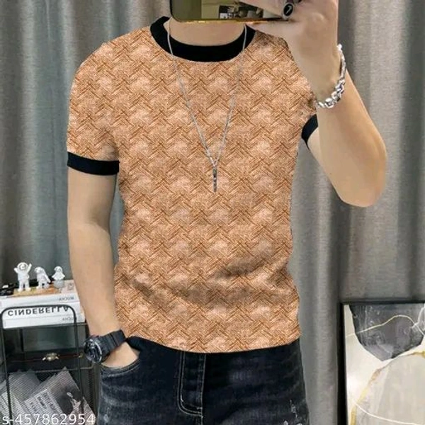 KAJARU MEN ALL OVER PRINTED DESIGN T-SHIRT FOR MEN AND BOYS