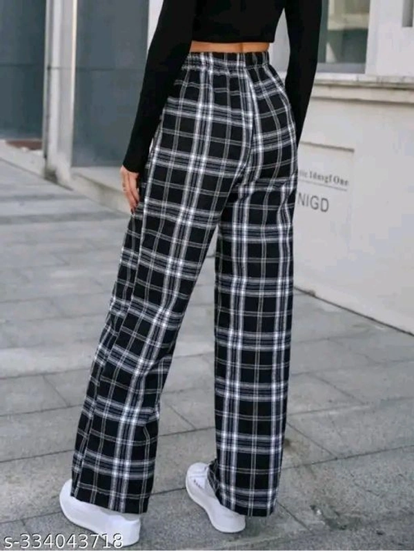 Women Western Trending & New Collection Winter and Summer Plaid Trousers