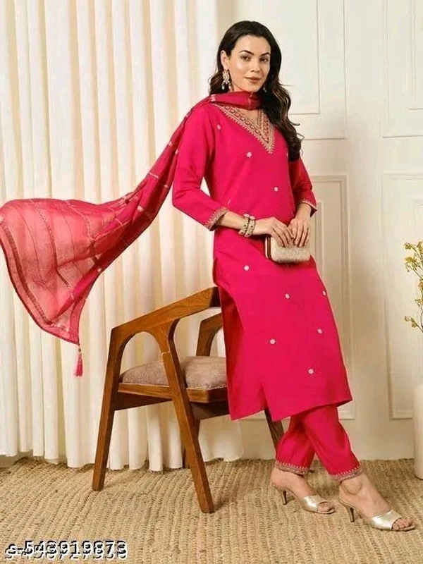 Kurti With Dupatta & Bottomwear