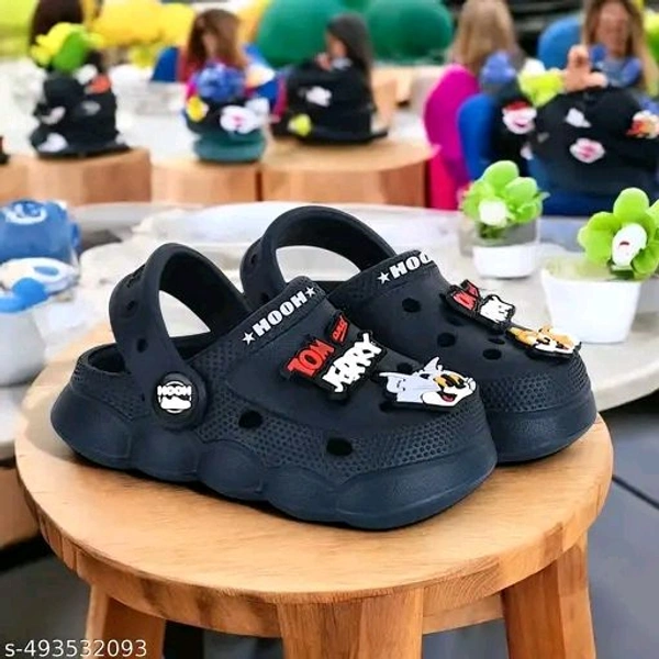 Wooww!! Clog Shoes for Boys & Girls || Indoor & Outdoor Sandals Clogs for Kids Navy Blue