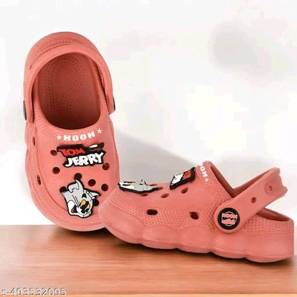 Wooww!! Clog Shoes for Boys & Girls || Indoor & Outdoor Sandals Clogs for Kids Peach