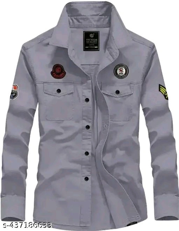Elixir fire double Pocket cottten cargo shirt.